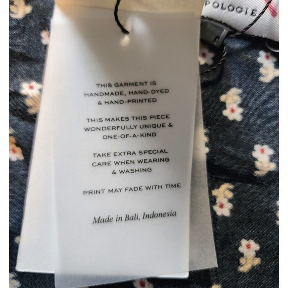 Faithful the Brand Anthropologie Black La Terrace Print Wrap Blouse Shirt Top XS - Picture 7 of 16